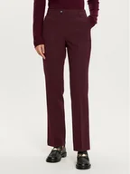 Spodnie damskie - Tatuum Spodnie materiałowe Laurania 2 T2422.140B Bordowy Straight Fit - miniaturka - grafika 1