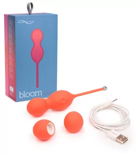 We-Vibe Bloom - zasilana bateryjnie kula dla gekonów z wymiennymi obciążnikami (pomarańczowa) - Kulki gejszy - miniaturka - grafika 1