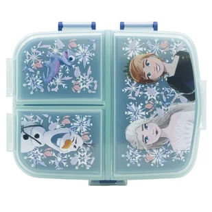 FROZEN KRAINA LODU Pudełko Organizer Lunchbox 4 komory XL - Zestawy naczyń dla dzieci - miniaturka - grafika 1