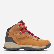 Botki damskie - Buty trekkingowe damskie niskie Columbia Newton Ridge Plus Waterproof Amped 1718821289 41 (10US) Brązowy/Czerwony (195981623819). Buty za kostkę damskie - miniaturka - grafika 1