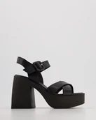 Sandały damskie - Czarne sandały - Venezia - miniaturka - grafika 1