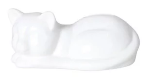 Skarbonka ceramiczna leżący kot biały - Skarbonki - miniaturka - grafika 1