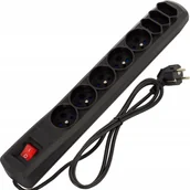 Listwy zasilające - ML Listwa zasilająca R8 5g 3,0m czarna ARcon URZ3046 - miniaturka - grafika 1