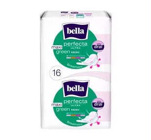 Bella Tzmo Perfecta Ultra Maxi Green Podpaski higieniczne 16 sztuk 56113 - Podpaski - miniaturka - grafika 1