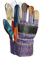 Rękawice robocze - RĘKAWICE WZMOCNIONE SKÓRĄ BYDLĘCĄ KOLOROWĄ OCIEPLANE RLKOPAS - miniaturka - grafika 1