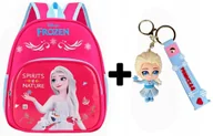 Plecaki szkolne i tornistry - Plecak przedszkolny FROZEN do szkoły przedszkola Kraina Lodu + BRELOK duży - miniaturka - grafika 1