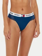 Majtki damskie - Tommy Hilfiger Stringi UW0UW05619 Niebieski - miniaturka - grafika 1
