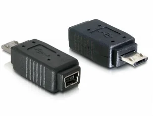 Delock Adapter USB mini f- USB mikro m +nikiel (65063) - Adaptery i przejściówki - miniaturka - grafika 5