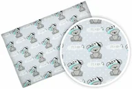 Prześcieradła dla dzieci - Prześcieradło do łóżeczka 140x70, z gumką - Bawełna 100% - Miś boy w czapce - miniaturka - grafika 1