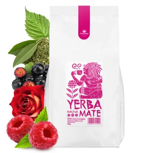 YERBA MATE MALINA 500g energia CON PALO do matero oryginalny smak - Yerba Mate - miniaturka - grafika 1