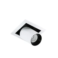 Lampy sufitowe - Italux Wpust LAMPA sufitowa MERCANTA GL7117-1/12W 3000K WH+BL regulowana OPRAWA LED 12W oczko DOWNLIGHT do wbudowania biała - miniaturka - grafika 1