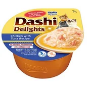 Przysmaki dla kotów - INABA Cat Dashi Delights kurczak i tuńczyk 70g - miniaturka - grafika 1
