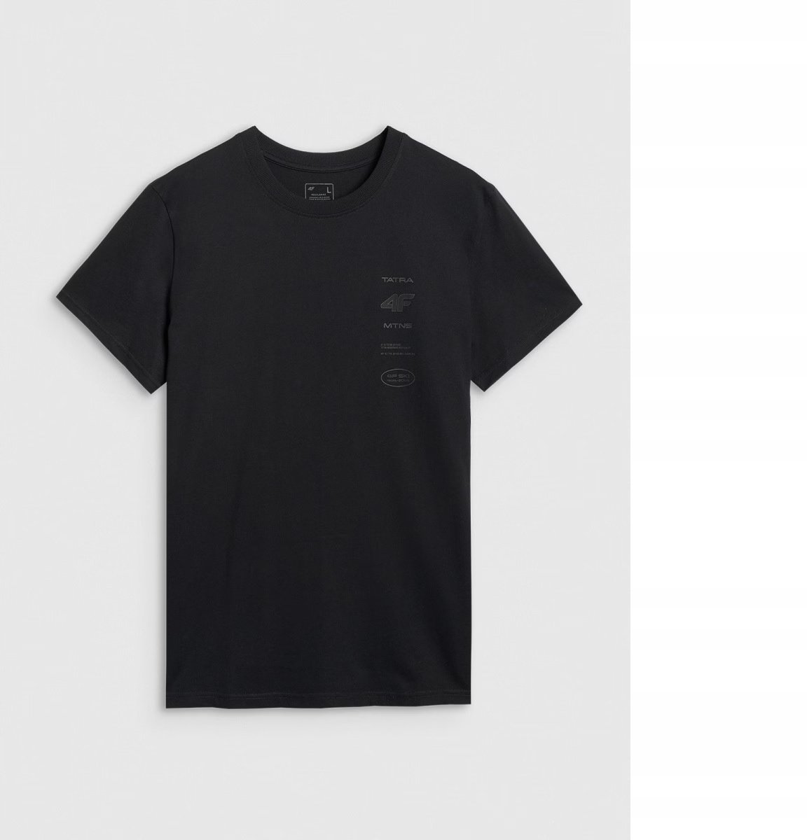 4F T-SHIRT MĘSKI M2402 GŁĘBOKA CZERŃ M