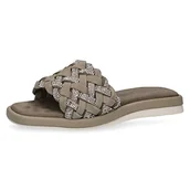 Klapki i japonki damskie - CAPRICE Klapki damskie 9-9-27105-20 płaskie, Salvia Suede, 40 EU - miniaturka - grafika 1