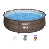 Baseny ogrodowe - Basen stelażowy Bestway Steel Pro Max 366x100cm  - miniaturka - grafika 1