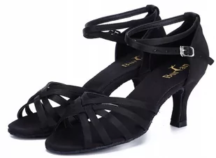 Buty Taneczne Burtan Havana Do Tańca Towarzyskiego Salsa Czarne 7 Cm - Pozostały sprzęt i akcesoria do ćwiczeń - miniaturka - grafika 1