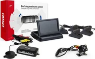 Czujniki parkowania - AMiO Zestaw czujników parkowania tft02 4,3" z kamerą hd-315-led 4 sensory czarne truck - miniaturka - grafika 1