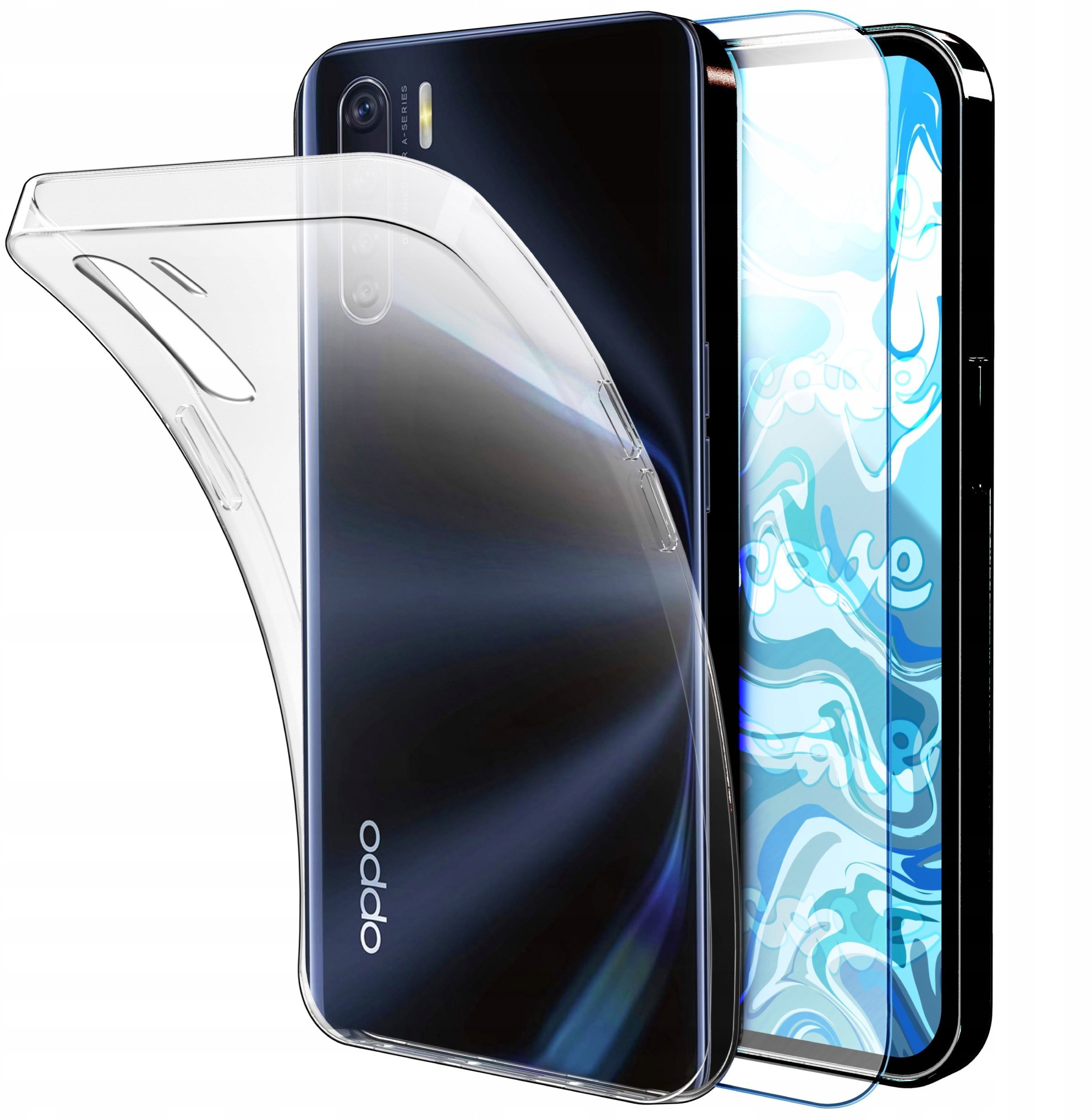 Etui Do Oppo A91 Przezroczyste, Silikonowe, Obudowa, Plecki, Case Szkło