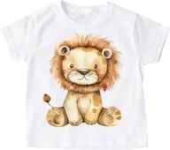 Koszulki dla dziewczynek - koszulka z tygryskiem dla dziecka wzór fajne6 - miniaturka - grafika 1