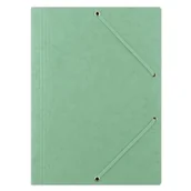 Teczki i skoroszyty - Donau Teczka z gumką A4 preszpanowa - zielona - miniaturka - grafika 1