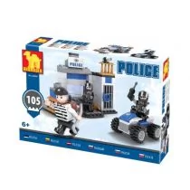 Klocki Policja 105el 23424 DROMADER - Klocki - miniaturka - grafika 1