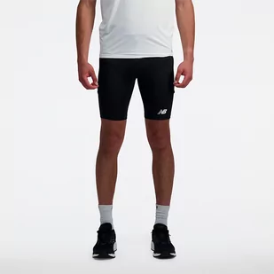 Spodenki męskie New Balance MS33283BK  czarne - Spodenki męskie - miniaturka - grafika 1
