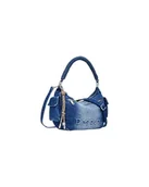 Torebki damskie - Torba dżinsowa M, Niebieski - miniaturka - grafika 1