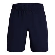 Spodenki męskie - Spodenki męskie Under Armour Tech Woven Wordmark Short Midnight Navy L - miniaturka - grafika 1