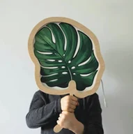 Lampy stojące - Lampka nocna dla dzieci liść monstera - miniaturka - grafika 1
