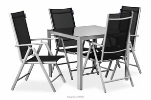 Zestaw mebli ogrodowych stół z krzesłami rozkładanymi ARCTI Konsimo - Meble ogrodowe - miniaturka - grafika 1