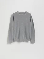 Bluzy dla chłopców - Reserved - Strukturalny sweter - jasnoszary - miniaturka - grafika 1