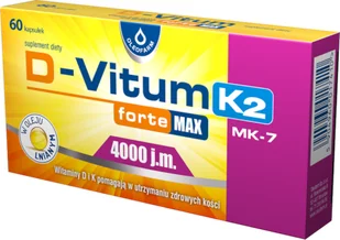 OLEOFARM D-Vitum Forte 4000 j.m. K2 Max 60 kaps. OLEOFARM - Suplementy naturalne - miniaturka - grafika 1