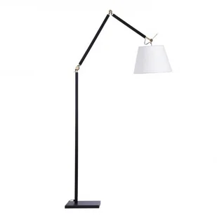 Regulowana lampa podłogowa a Zyta AZ4193+AZ2605 Azzardo do salonu czarny biały - Lampy stojące - miniaturka - grafika 1