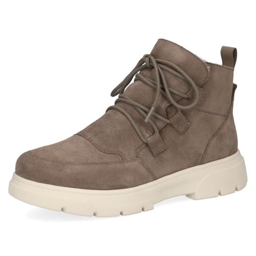Caprice Damskie 9-26255-45 modne kozaki, DK Taupe Suede, 40 EU szerokie, Dk Taupe Suede, 40 EU szeroki
