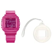 Zegarki dla dzieci - Różowy zegarek Casio BABY-G＋PLUS BGD-10K-4ER • OFICJALNY SKLEP CASIO • kod -10%: vip10 • RATY 0% | PayPo | GRATIS WYSYŁKA | ZWROT DO 365 DNI - miniaturka - grafika 1
