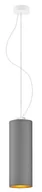 Lampy sufitowe - Lampa wisząca tuba glamour na białym stelażu - T0-A91 - miniaturka - grafika 1