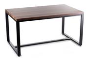 Stoły - H&S Decoration Stylowy prostokątny stół stolik do jadalni loft 150x90 HH-316BW - miniaturka - grafika 1