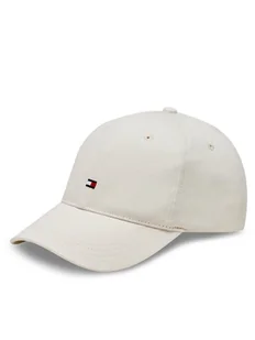 Tommy Hilfiger Czapka z daszkiem Small Flag Cap AU0AU01528 Beżowy - Czapki dla dzieci - miniaturka - grafika 1
