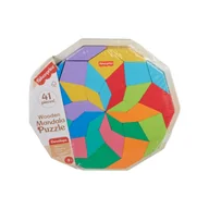 Zabawki interaktywne dla dzieci - Fisher-Price Mandala – Drewniana Układanka Drewniana Zabawka Dla Dzieci - miniaturka - grafika 1