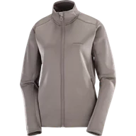 Bluzy sportowe damskie - BLUZA DAMSKA SALOMON OUTLINE WARM FZ W C26062 - miniaturka - grafika 1