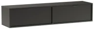 Szafki RTV - Czarna szafka wisząca pod telewizor - Inao 4X - miniaturka - grafika 1