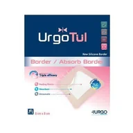 Apteczki i materiały opatrunkowe - Opatr.UrgoTul Absorb Border 8 cm x 8 cm 1 - miniaturka - grafika 1