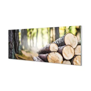 Panel kuchenny ochrona Drewno natura las 125x50 cm - Dekoracje domu - miniaturka - grafika 1