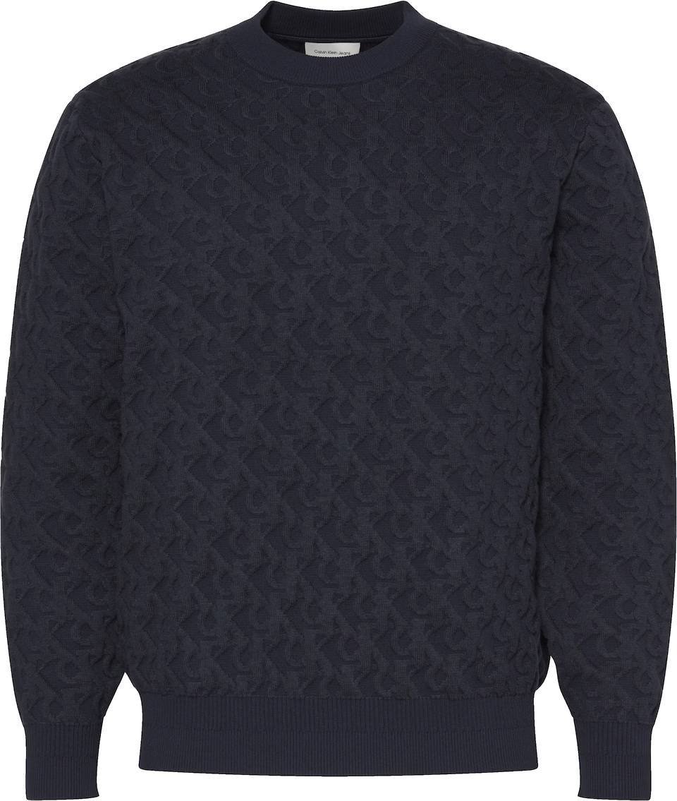 Sweter męski Calvin Klein bawełniany elegancki ciepły wkładany przez głowę r. S