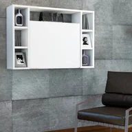 Biurka - Homemania Składane biurko ścienne Omega, 90 x 19,5 x 60 cm, białe Homemania - miniaturka - grafika 1