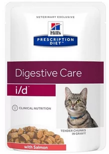 Hills Prescription Diet i/d Feline Łosoś Saszetka 85g 7125 - Mokra karma dla kotów - miniaturka - grafika 1