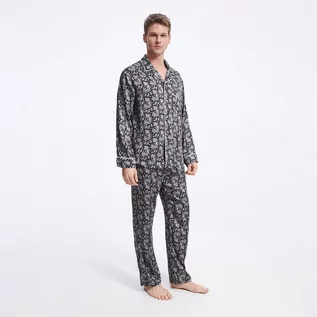 Piżamy męskie - Reserved - Spodnie piżamowe z wiskozy - Wielobarwny - grafika 1
