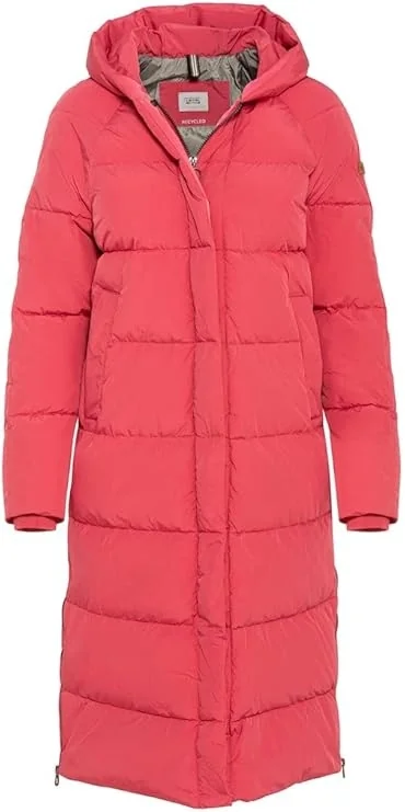 CAMEL ACTIVE RÓŻOWA PIKOWANA KURTKA PŁASZCZ Z KAPTUREM PLUS SIZE 48 12FA