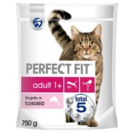 Mokra karma dla kotów - Perfect Fit Adult 1+) 750g Bogaty w łososia sucha karma dla kotów dorosłych 25444-uniw - miniaturka - grafika 1