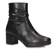 Botki damskie - Skórzane botki damskie Sergio Leone BT636-S czarny - miniaturka - grafika 1